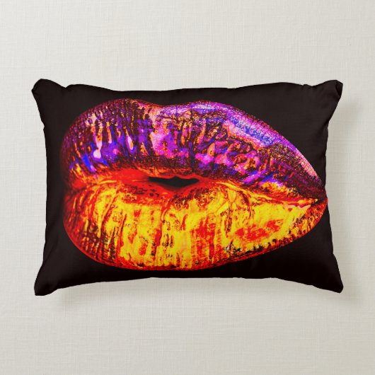 ネオンの唇 アクセントクッション (正面)