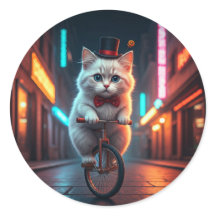 ネオンの夜と猫のフライト