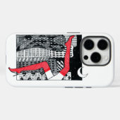 ネオンの夜の街の灯り 写真 - サイバーパンク シン Case-Mate iPhoneケース (裏面 (横))