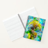 ネオンの夢の風景の中のEthereal Dandelion ノートブック (内部)