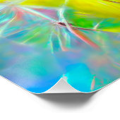 ネオンの夢の風景の中のEthereal Dandelion ポスター (コーナー)