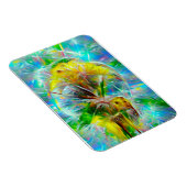 ネオンの夢の風景の中のEthereal Dandelion マグネット (右側)