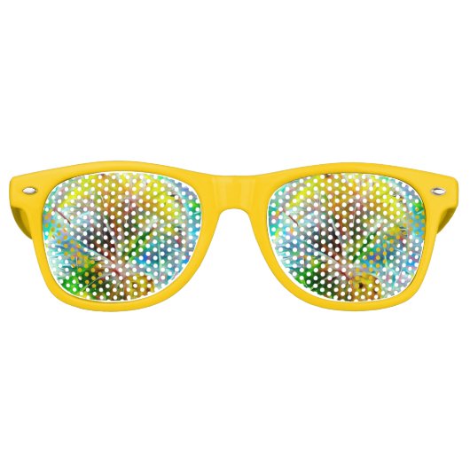 ネオンの夢の風景の中のEthereal Dandelion レトロサングラス (正面)