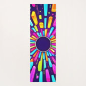 ネオンの夢の風景：旅サイケデリックの旅 ヨガマット (裏面)