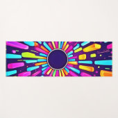 ネオンの夢の風景：旅サイケデリックの旅 ヨガマット (正面(横))