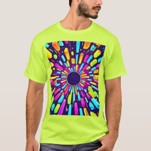 ネオンの夢の風景:旅サイケデリックの旅 Tシャツ