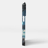 ネオンの夢：サイバーパンクの孤独 iPhoneケース (右側面)