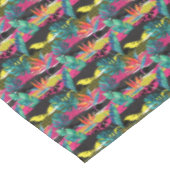 ネオンの抽象的な熱帯質パターン テーブルクロス (アングル)