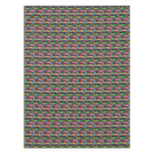 ネオンの抽象的な熱帯質パターン テーブルクロス (正面)