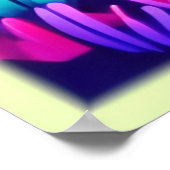 ネオンの日没の風景 ポスター (角)