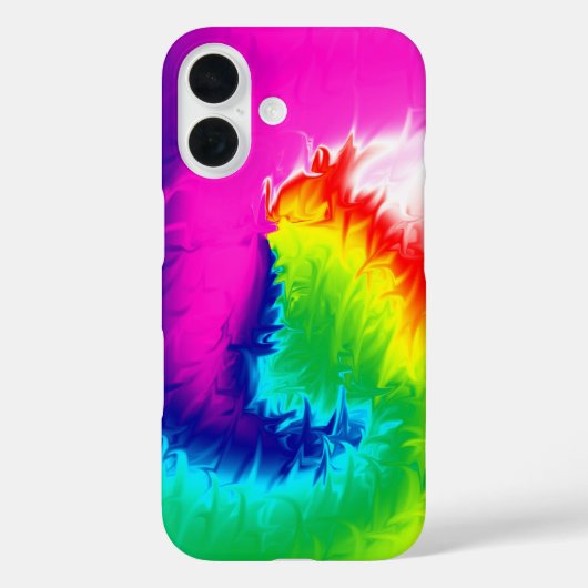 ネオンの明るい抽象的な渦巻き Case-Mate iPhoneケース (裏面)