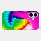 ネオンの明るい抽象的な渦巻き Case-Mate iPhoneケース (裏面 (横))