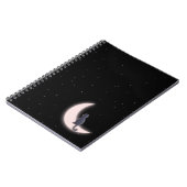 ネオンの月に映る猫 ノートブック (左側)