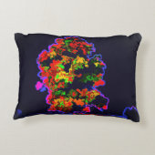 ネオンの木の爆発 アクセントクッション (裏面)