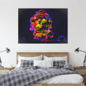 ネオンの木の爆発 キャンバスプリント (インサイチュ (寝室))