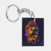 ネオンの木の爆発 キーホルダー (正面左)