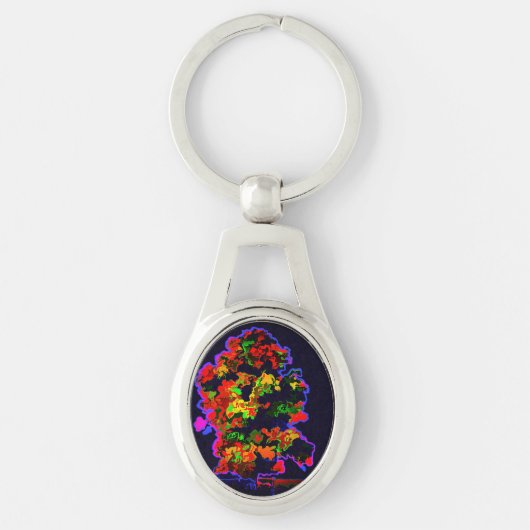 ネオンの木の爆発 キーホルダー (正面)