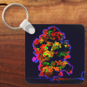 ネオンの木の爆発 キーホルダー (正面)