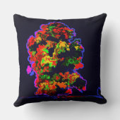 ネオンの木の爆発 クッション (裏面)