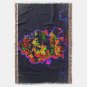 ネオンの木の爆発 スローブランケット (正面縦)