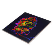 ネオンの木の爆発 タイル (側面)