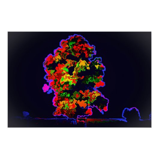 ネオンの木の爆発 ポスター (正面)