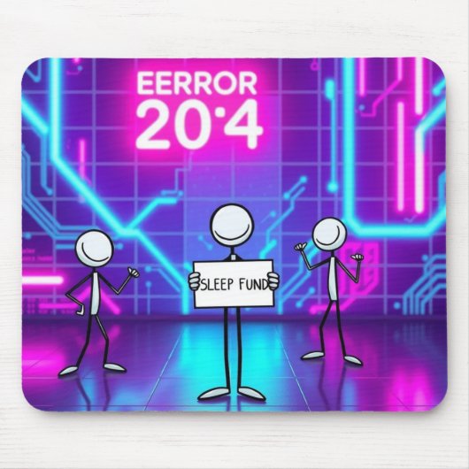 ネオンの熱狂的な夢の風景 マウスパッド (正面)