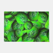 ネオンの緑の惑星 – 3D光学のパターン ドアマット (正面)