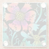 ネオンの花 ガラスコースター (裏面)