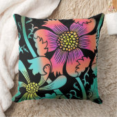 ネオンの花 クッション (ブランケット)