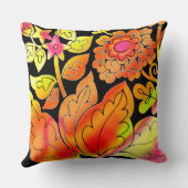 ネオンの花 クッション (裏面)