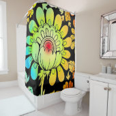 ネオンの花 シャワーカーテン (インサイチュ)