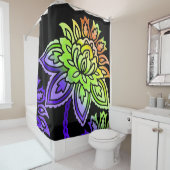 ネオンの花 シャワーカーテン (インサイチュ)