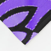 ネオンの花 フリースブランケット (角)