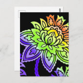 ネオンの花 ポストカード (正面/裏面)