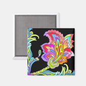 ネオンの花 マグネット (正面/裏面)