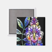 ネオンの花 マグネット (正面/裏面)
