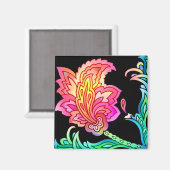 ネオンの花 マグネット (正面/裏面)