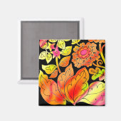 ネオンの花 マグネット (正面/裏面)