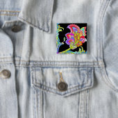 ネオンの花 缶バッジ (インサイチュ)