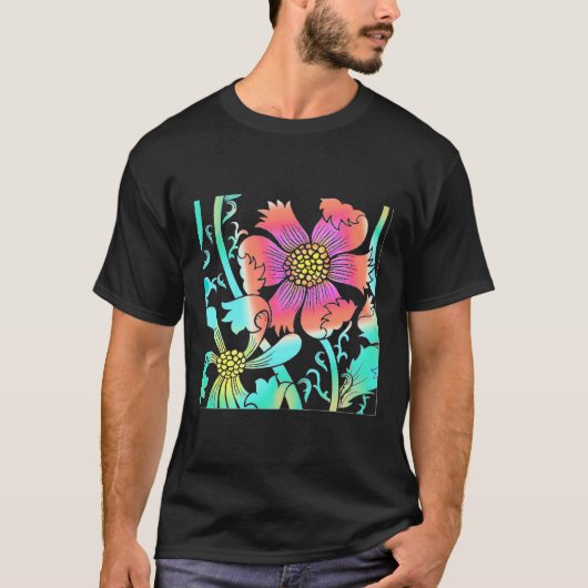 ネオンの花 Tシャツ (正面)