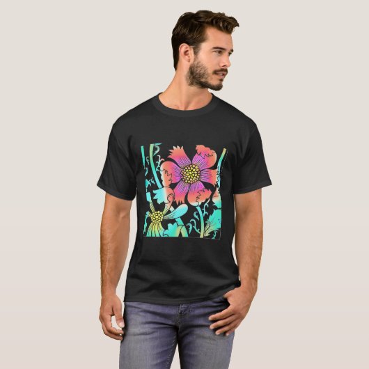 ネオンの花 Tシャツ (正面フル)