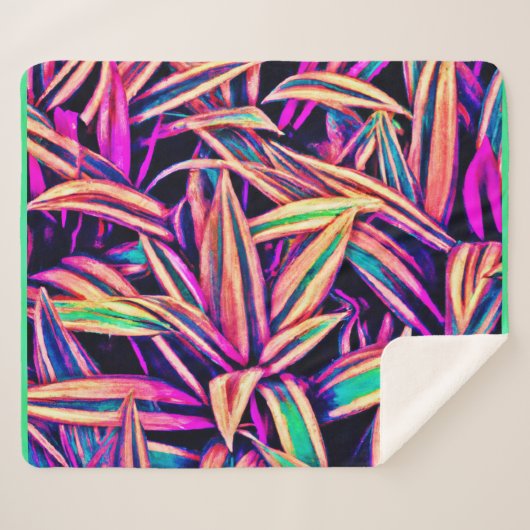 ネオンの葉のパターンが発表 シェルパブランケット (正面(横))