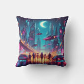 ネオンの街並み クッション (裏面)