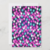 ネオンの誕生日招待状 暗闇で光る招待状 招待状 (裏面)