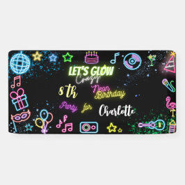 ネオンの誕生日熱狂するを輝かせよう 横断幕