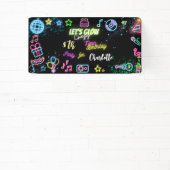 ネオンの誕生日熱狂するを輝かせよう 横断幕 (インサイチュ)