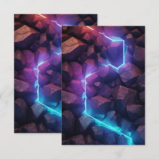 ネオンの軽岩 招待状 (正面/裏面)