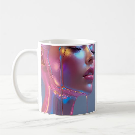 ネオンの輝き コーヒーマグカップ (左)