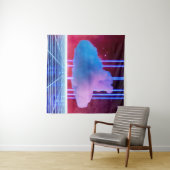 ネオンの風景：雲 タペストリー (インサイチュ(横))